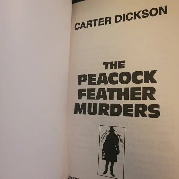 Vintage 1987 Mystery John Dickson Carr - The Peacock Feather Murders - Picture 4 of 5